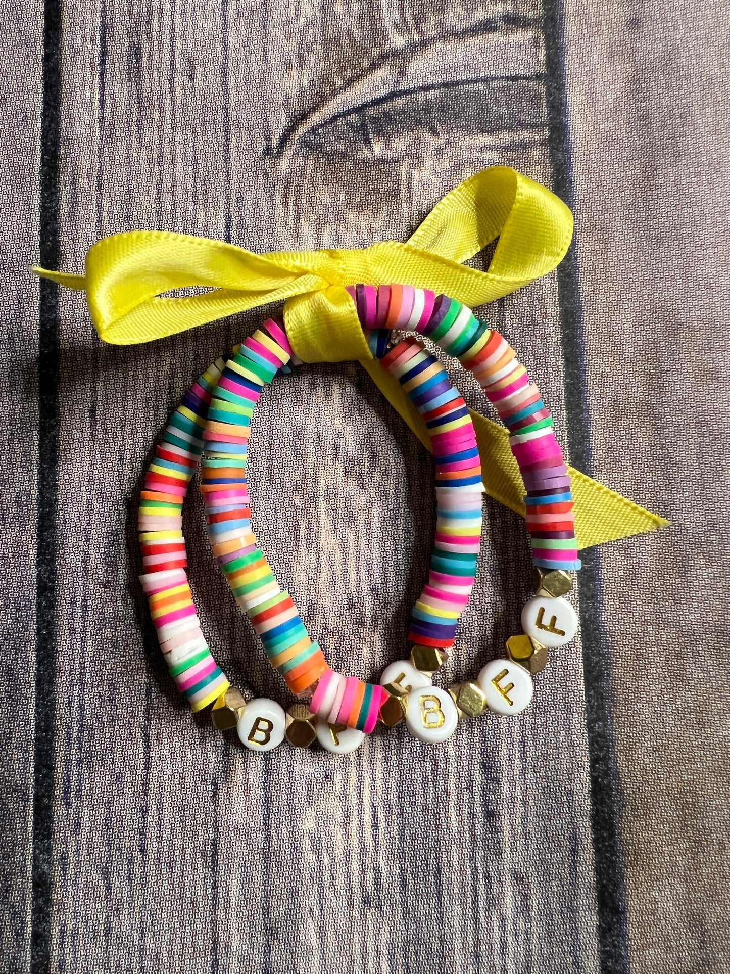 Multi-colored Heishi Bead Bracelets