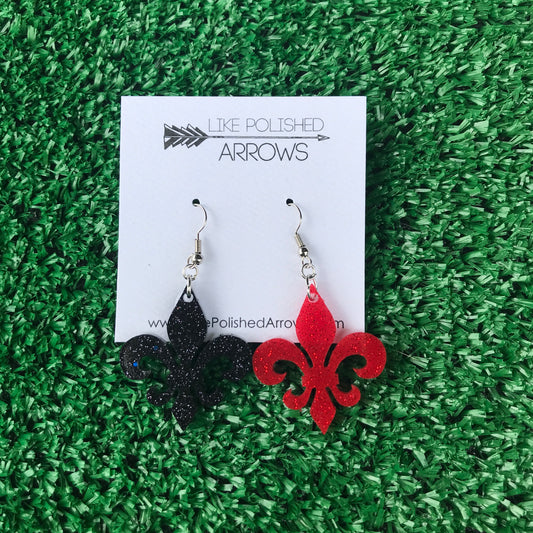 Fleur de Lis Dangle Earrings