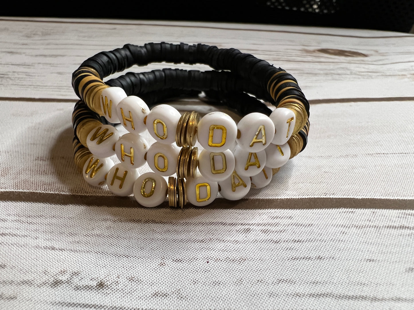 Tigers and Saints Heishi Bead Bracelets